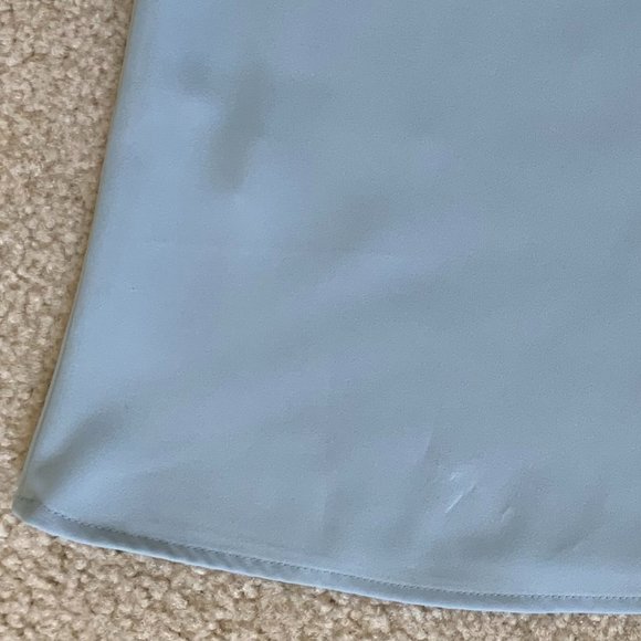 🎉HP🎉Calvin Klein Light Sky Blue Shirt Womens SZ M Long Flare Sleeve Round Neck - Picture 15 of 15